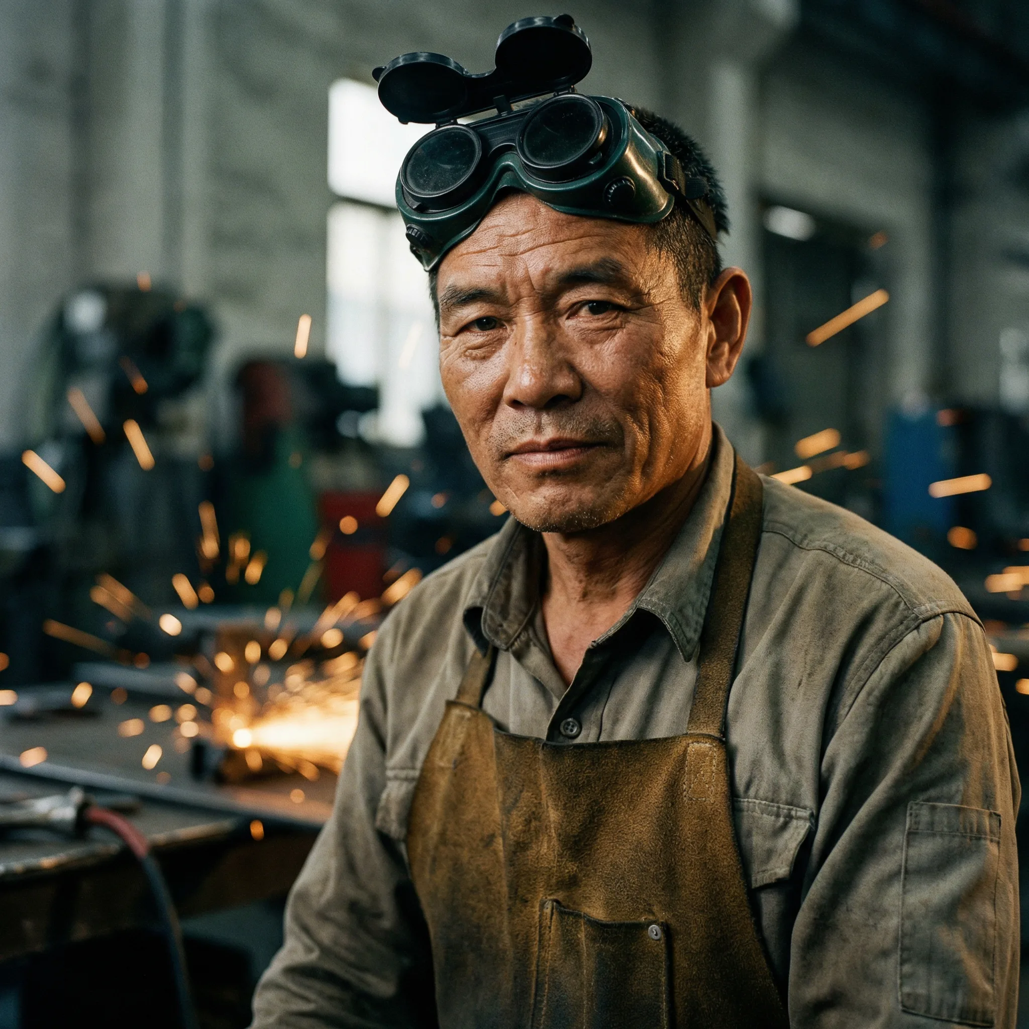 金属工艺大师王铁柱肖像